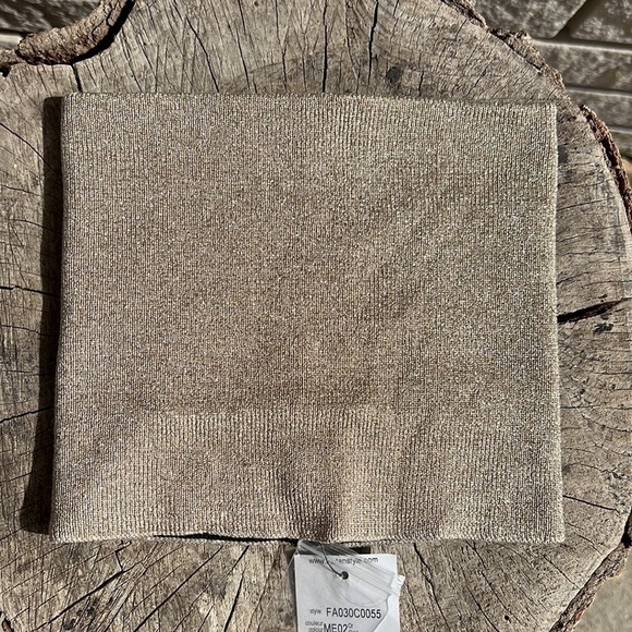 Tristan Metallic Gold Neck Warmer/Scarf - Picture 4 of 10